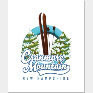 Cranmore Mountain New Hampshire Ski logo Posters and Art